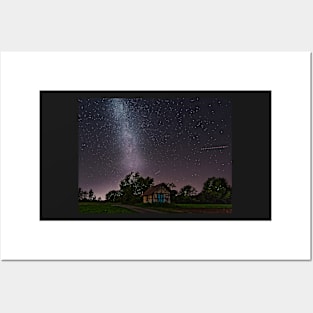 Milky Way and Shepherd's Hut Posters and Art